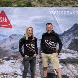 Noémie Voeffray-Remacle et Julien Voeffray, les organisateurs du Swiss Peaks Trail
